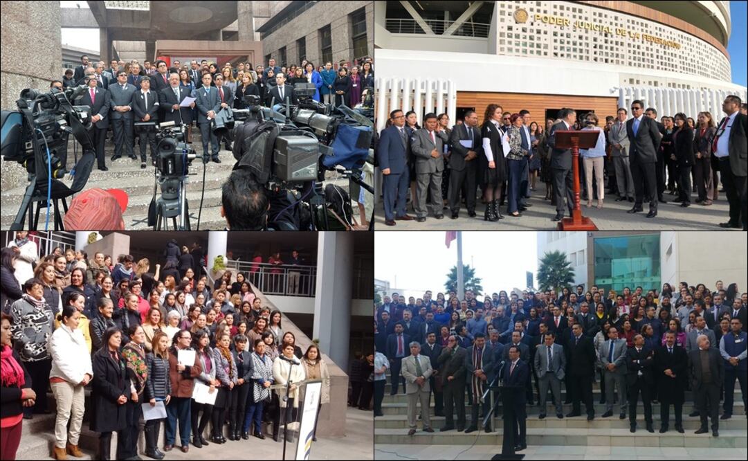 Foto: Especial, jueces en protesta en CDMX, Oaxaca, San Luis Potosí y Guanajuato