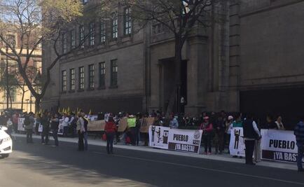 Se "plantan" contra gasolinazo en Suprema Corte de Justicia 