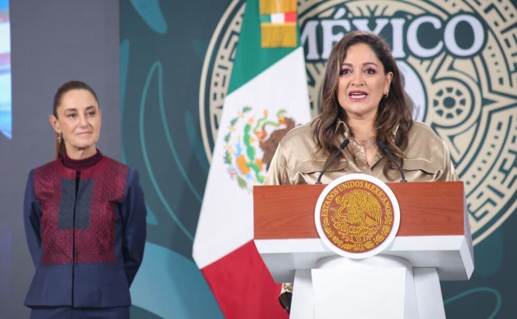 Conferencia de prensa de la Presidenta Claudia Sheinbaum, desde Palacio Nacional. 05 de marzo de 2026. Foto: Luis Camacho | El Universal