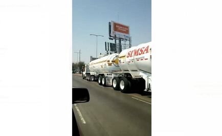 Video. Captan tráiler de doble remolque circulando por Circuito Interior