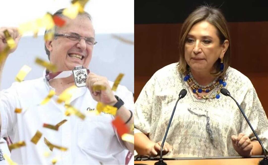 Sin mencionar a Xóchitl Gálvez, AMLO dice que ella podría irse hasta tercer lugar en las elecciones de 2024 en caso de que Marcelo Ebrard participe como candidato independiente. Foto: especial