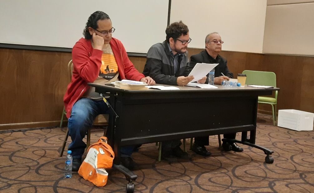 Aspectos de la lectura de poesía de David Huerta. Foto: Frida Juárez/EL UNIVERSAL.