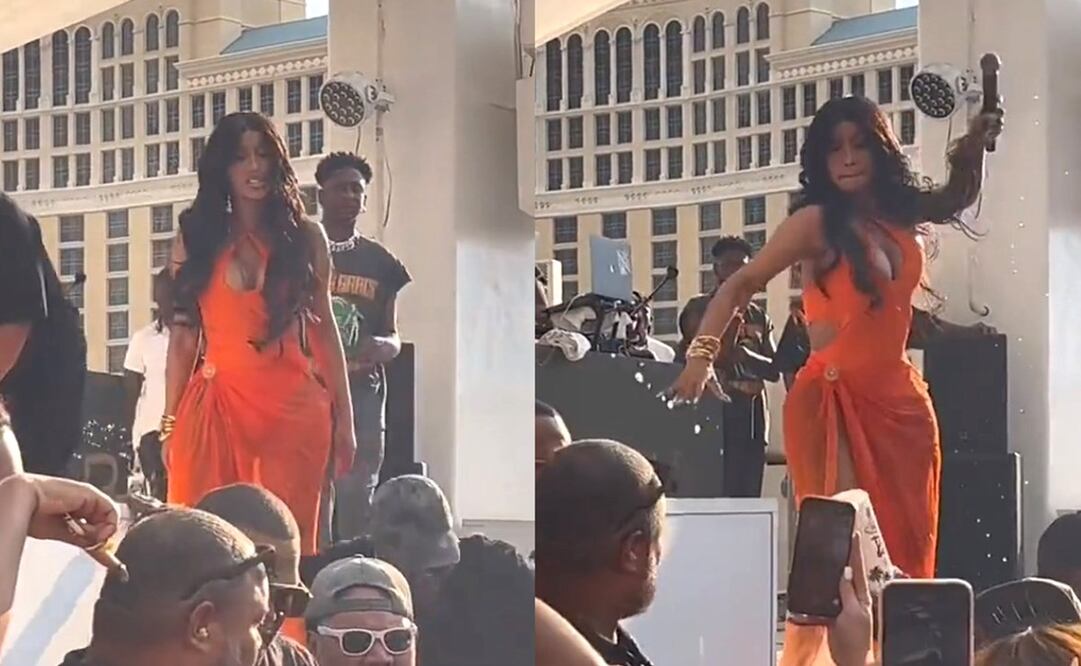 Cardi B en el Drai's Beach Club de Las Vegas. Foto: TikTok
