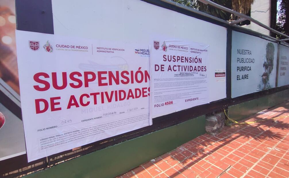 Suspenden predio en Escandón tras derrumbe. Foto: Arantxa Meave