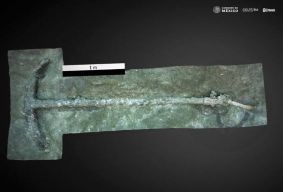 Encuentran dos anclas del siglo XVI en la costa de Veracruz