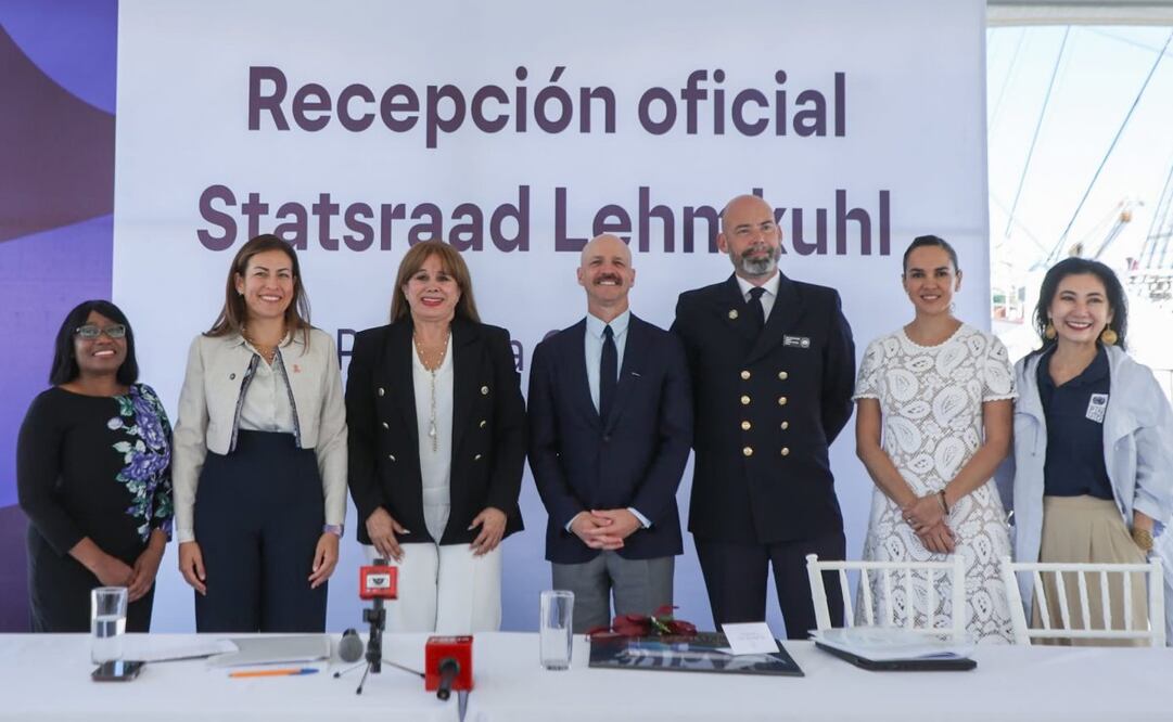 La Paz, Baja California Sur, recibe velero noruego "Statsraad Lehmkuhl" 
Foto: Especial.