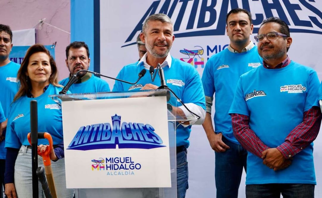 Arranca alcaldía Miguel Hidalgo Programa Antibaches; buscan reparar mil 750 oquedales. Foto: Especial