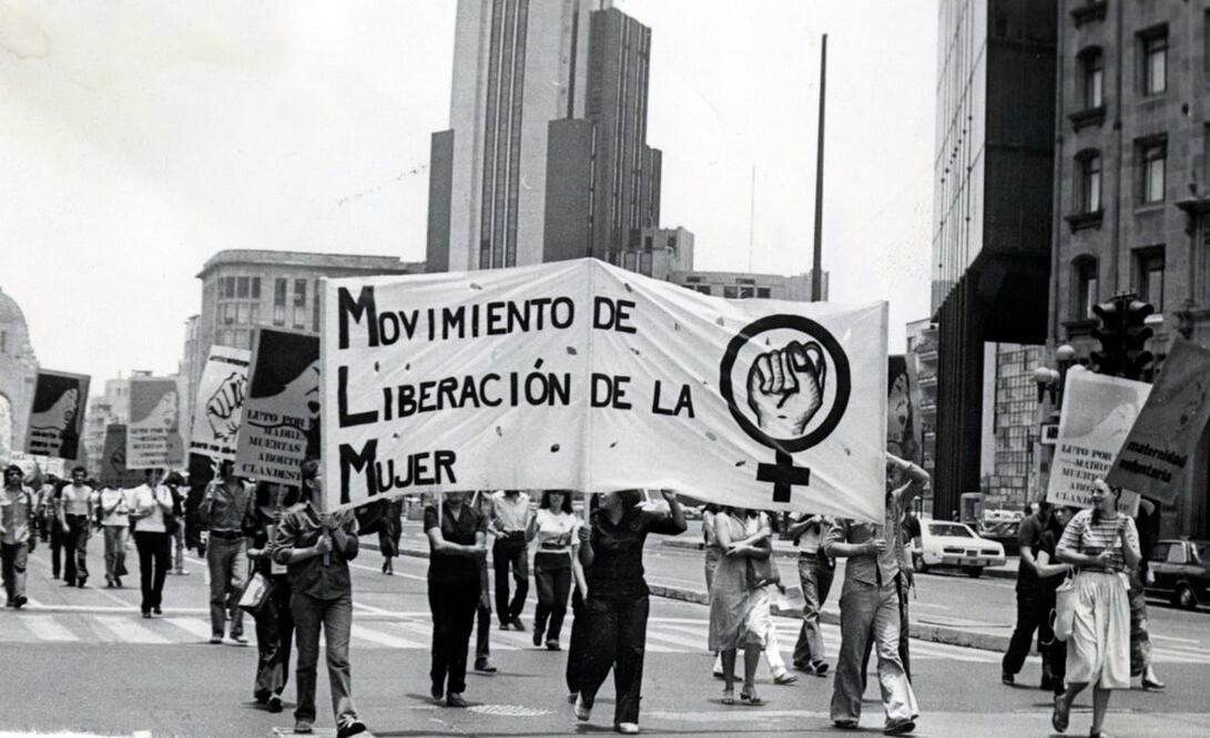 Marcha de mujeres capitalinas en 1981. Foto: Archivo / EL UNIVERSAL