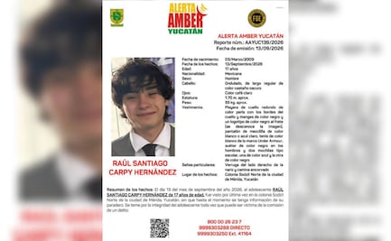 Activan Alerta Amber por adolescente desaparecido en Mérida, Yucatán; salió a entregar un Xbox