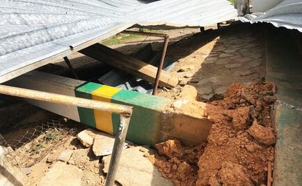 Fuertes vientos dañan 7 escuelas en Oaxaca y suspenden clases