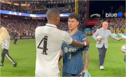 David Alaba desconoce a Jorge Sánchez, casi no intercambia su playera