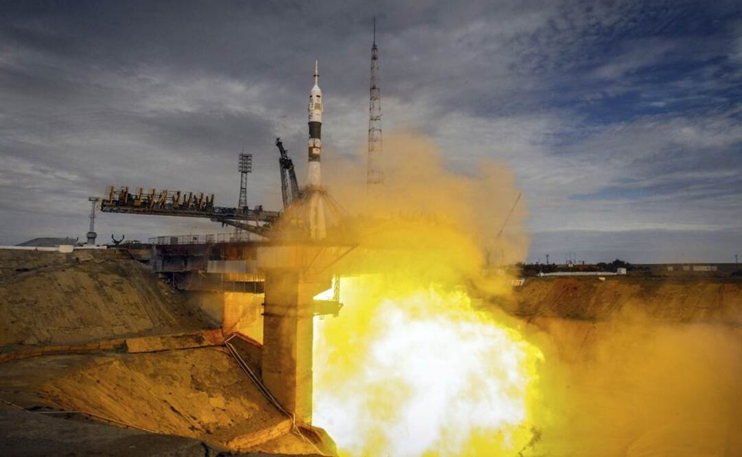 La Soyuz TMA-18M despegó de Baikonur a las 04:37 horas GMT y deberá acoplarse a la EEI el próximo viernes. (FOTO: EFE)