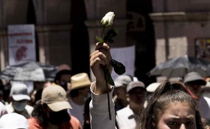 Familiares de los 5 jóvenes desaparecidos marchan en silencio en Lagos de Moreno