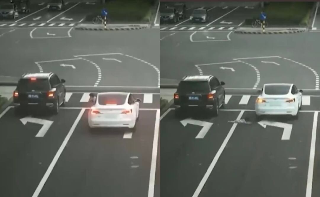 El conductor del automóvil en el que se encontraba la niña continuó su camino sin percatarse del accidente. Foto: Twitter (@sirajnoorani)