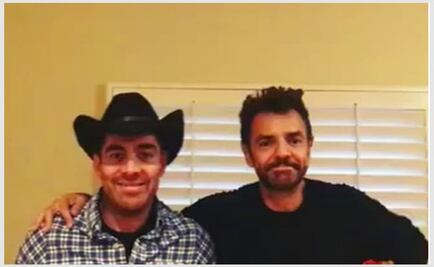 El ingenioso disfraz de Eugenio Derbez y Omar Chaparro 