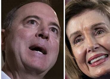 Trump llama "enemigos internos" a Nancy Pelosi y Adam Schiff; acusa que son "gente mal"