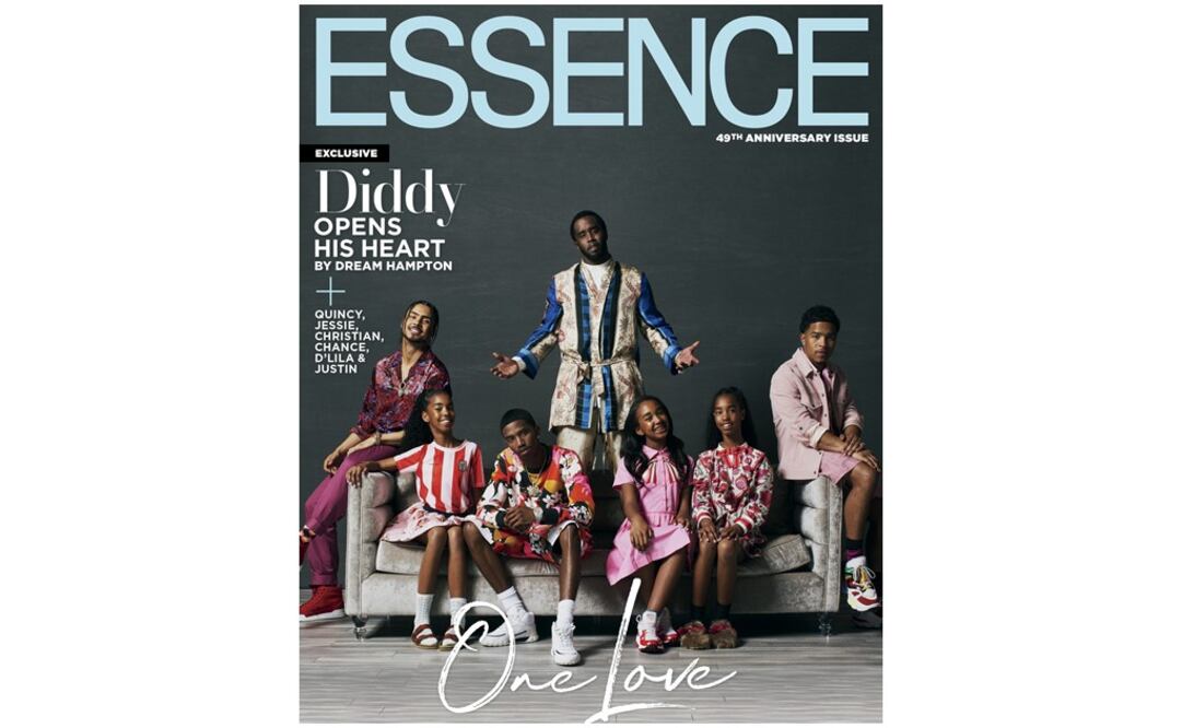 El magnate de la música posó con sus seis hijos para la portada de la revista "Essence". Foto: AP