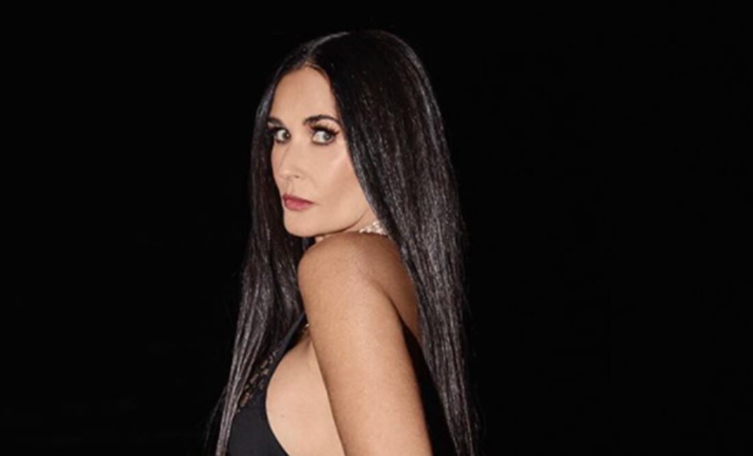 Demi Moore sorprendió a todos después de participar en un desfile de lencería. Foto: Captura de pantalla