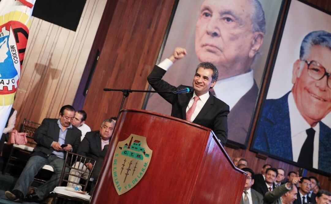 El priísta acudió a un evento de la CTM. /Especial