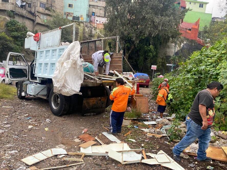 Realizan obras de mitigación para evitar inundaciones en Río San Borja en la Álvaro Obregón, 3 de noviembre de 2024. Foto: Especial