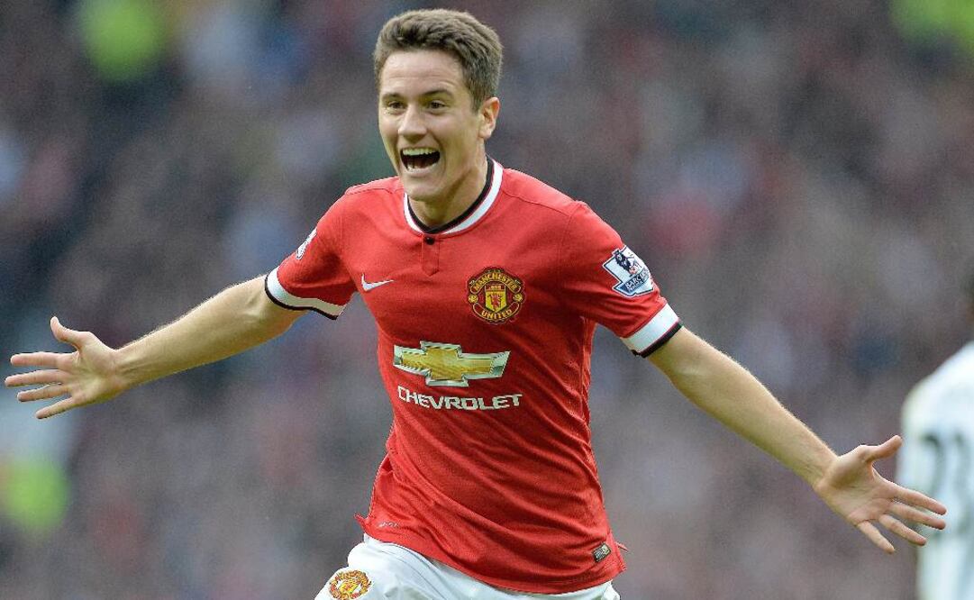 Ander Herrera celebra un gol. Archivo
