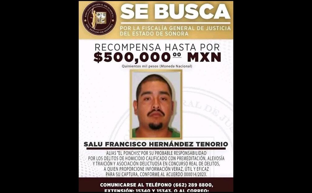 Foto: Fiscalía de Sonora