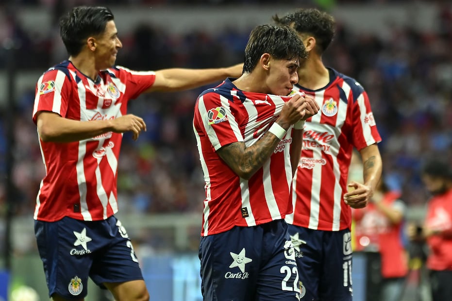 Chivas en festejo de gol, durante la Liguilla del torneo Clausura 2026 de la Liga MX - Foto: Imago7
