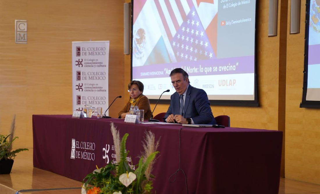 Antes de la revisión del T-MEC en 2026, el presidente electo de EE.UU., Donald Trump, pondrá sobre la mesa el tema de la migración, según el secretario de Economía de México, Marcelo Ebrard. Foto: Cortesía Secretaría de Economía