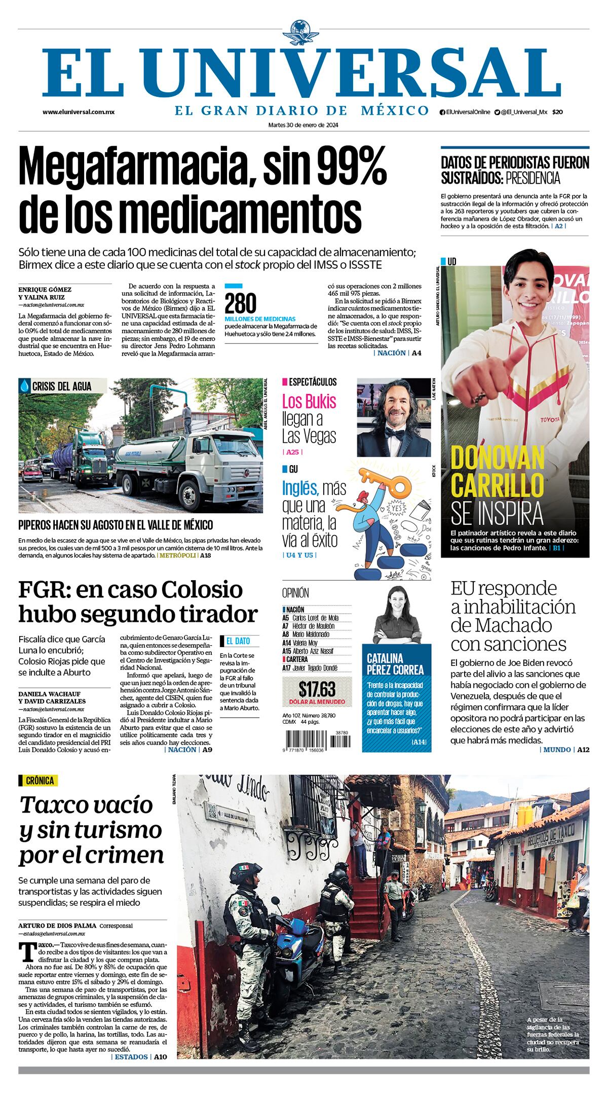 Portada impresa 30/01/24