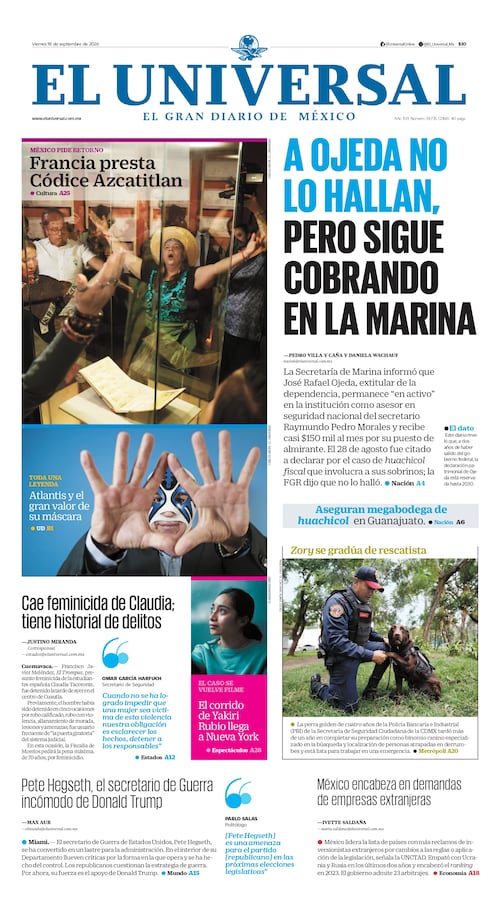 Portada impresa del 18 de septiembre de 2026