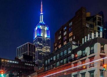Empire State se tiñe de azul por cumpleaños de Sinatra