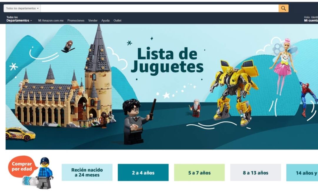 Amazon cuenta con un amplio catálogo en juguetería, para escoger el regalo ideal para un niño o niña