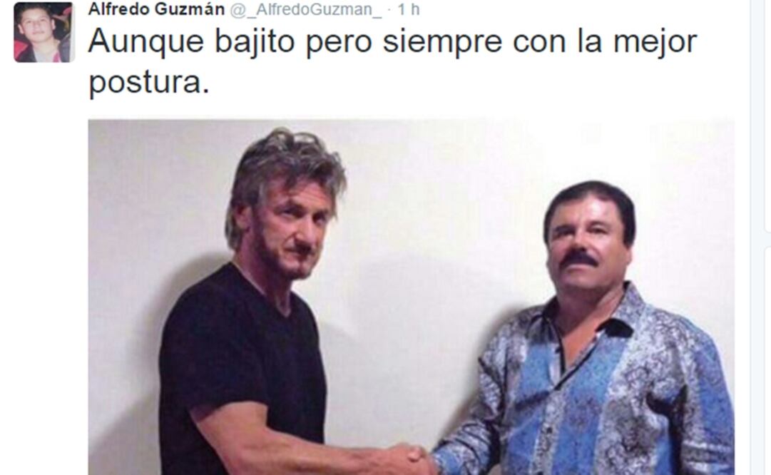 Supuestos hijos de "El Chapo" reaccionan ante foto con Penn
