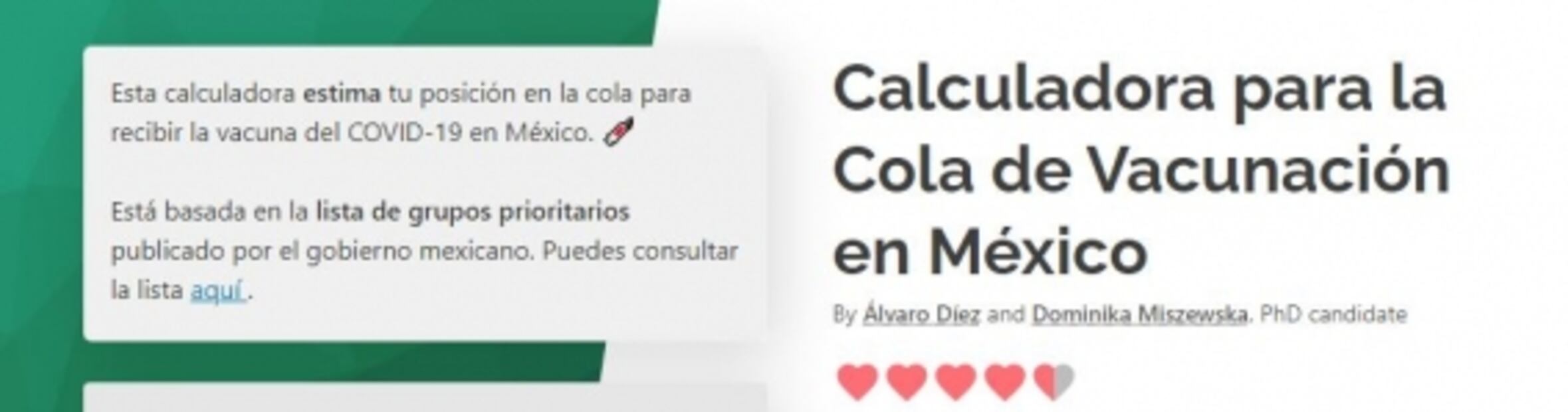 Esta herramienta en internet te dice cuándo te tocará la vacuna contra Covid-19
