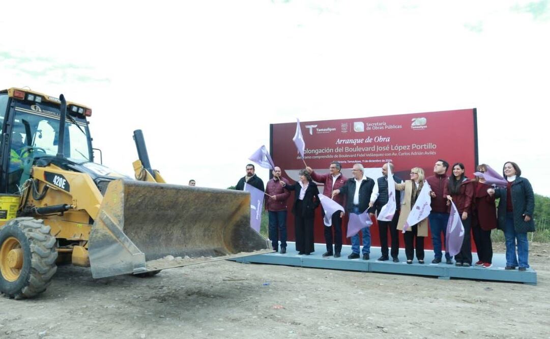 Inician trabajos de prolongación en el bulevar "José López Portillo" en Tamaulipas / Foto: Especial