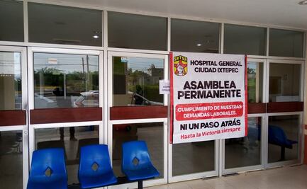Inician paro de labores 200 trabajadores de hospital que atiende Covid-19 en Oaxaca
