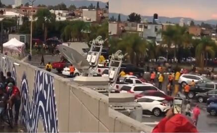 Aficionados de San Luis y Tigres se enfrentan al final del partido; hubo balazos