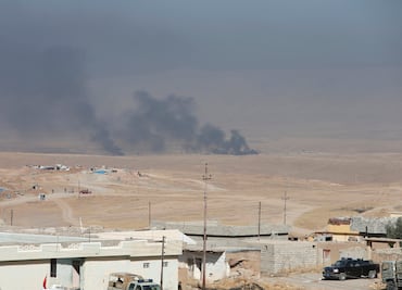 Aviones bombardean las afueras de Mosul