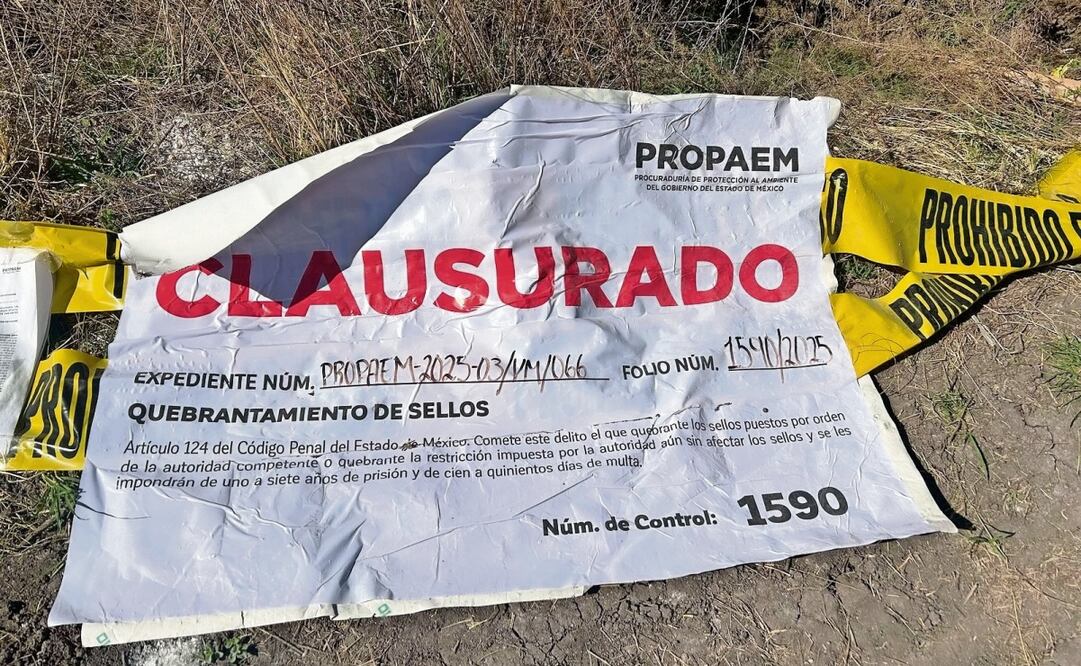Colonos señalan que los sellos de clausura fueron retirados. Foto: Especial