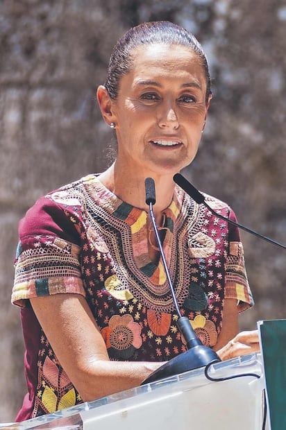 Claudia Sheinbaum durante un evento público. Foto: EL UNIVERSAL