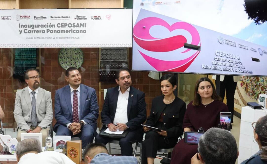 Presentan el CEPOSAMI en Puebla, espacio para atender la salud mental (23/09/2025). Foto: Especial