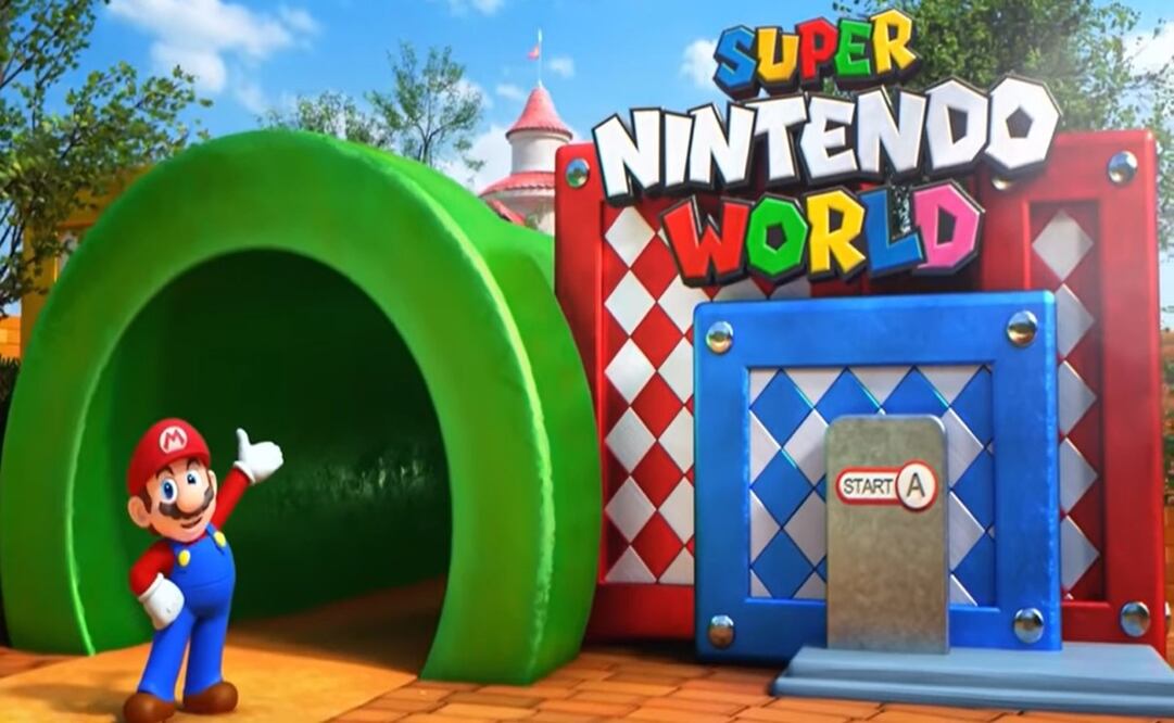 Super Nintendo World será una nueva área temática dentro de Universal Studios. Foto: Cortesía