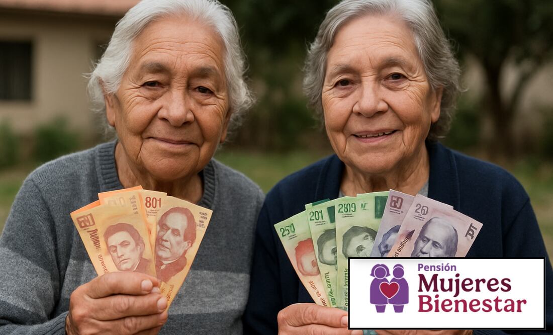 Pensión Mujeres Bienestar. Foto: Creada con IA