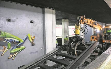 Inician el retiro de vía del primer tramo de la Línea Rosa