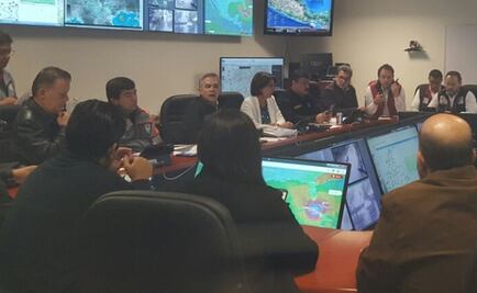 Mancera supervisa lluvias en la capital desde C5