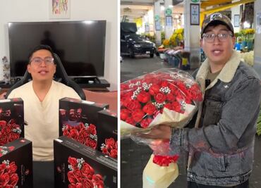 Tiktoker regala ramo buchón a su novia con temática de Lego y se vuelve viral