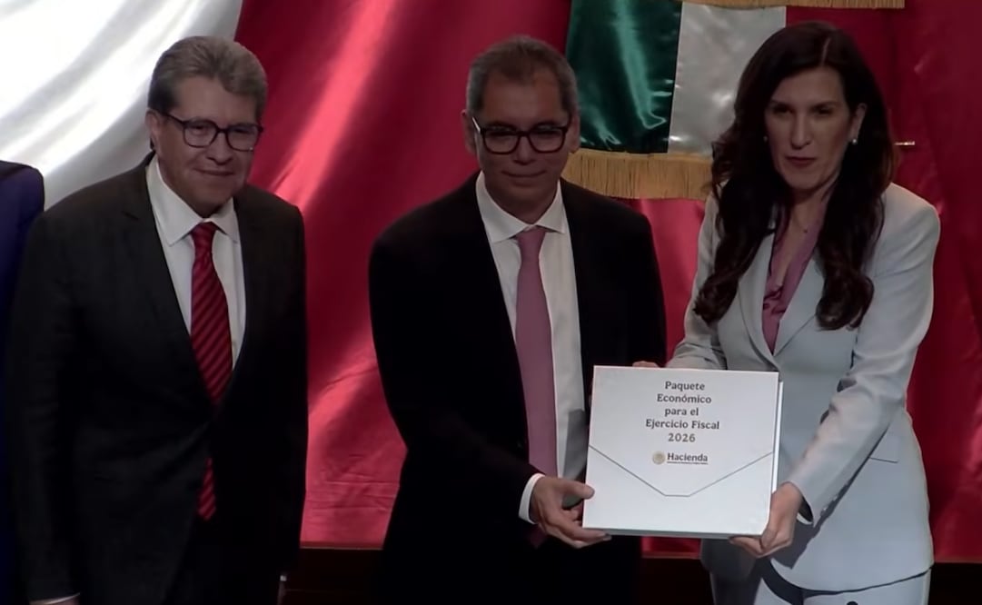 Entrega del Paquete Económico 2026 a Diputados. Foto: Captura de pantalla