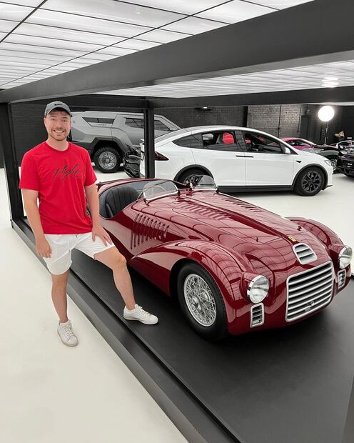Mr. Beast y el auto de 100 millones de dólares. Foto: Instagram