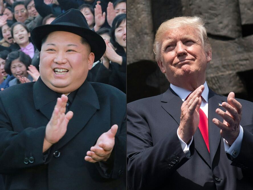 El líder norcoreano Kim Jong-un y el presidente estadounidense, Donald Trump (Foto: AFP)