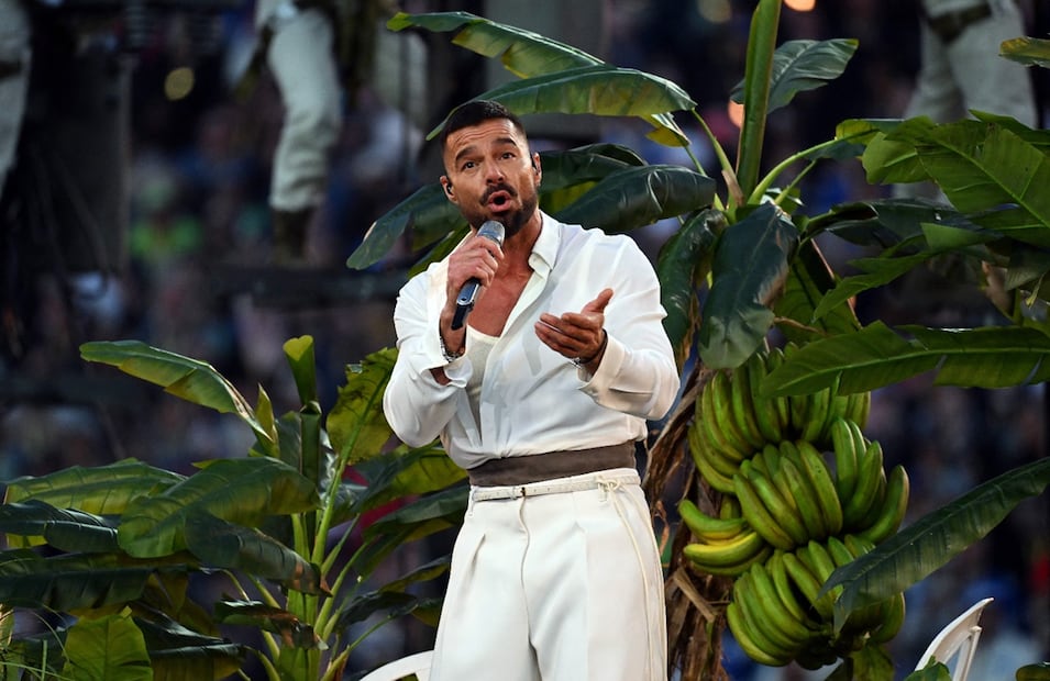 Ricky Martin en el Super Bowl LX.
Foto: AFP